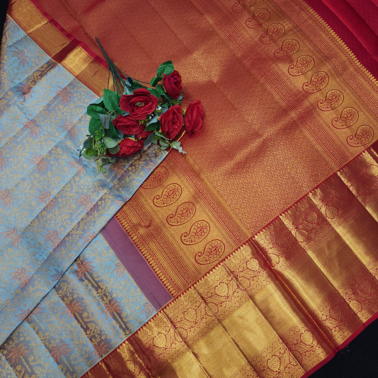 Pure Resham Bridal Kanchi Pattu Handloom Saree