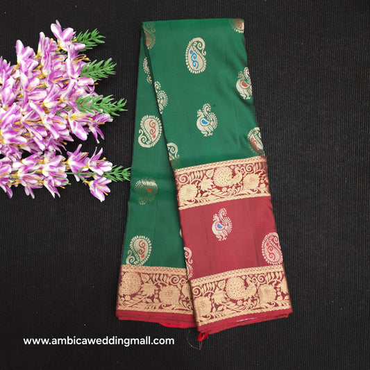 Kanchi Pattu Handloom Butta Light Weight Saree