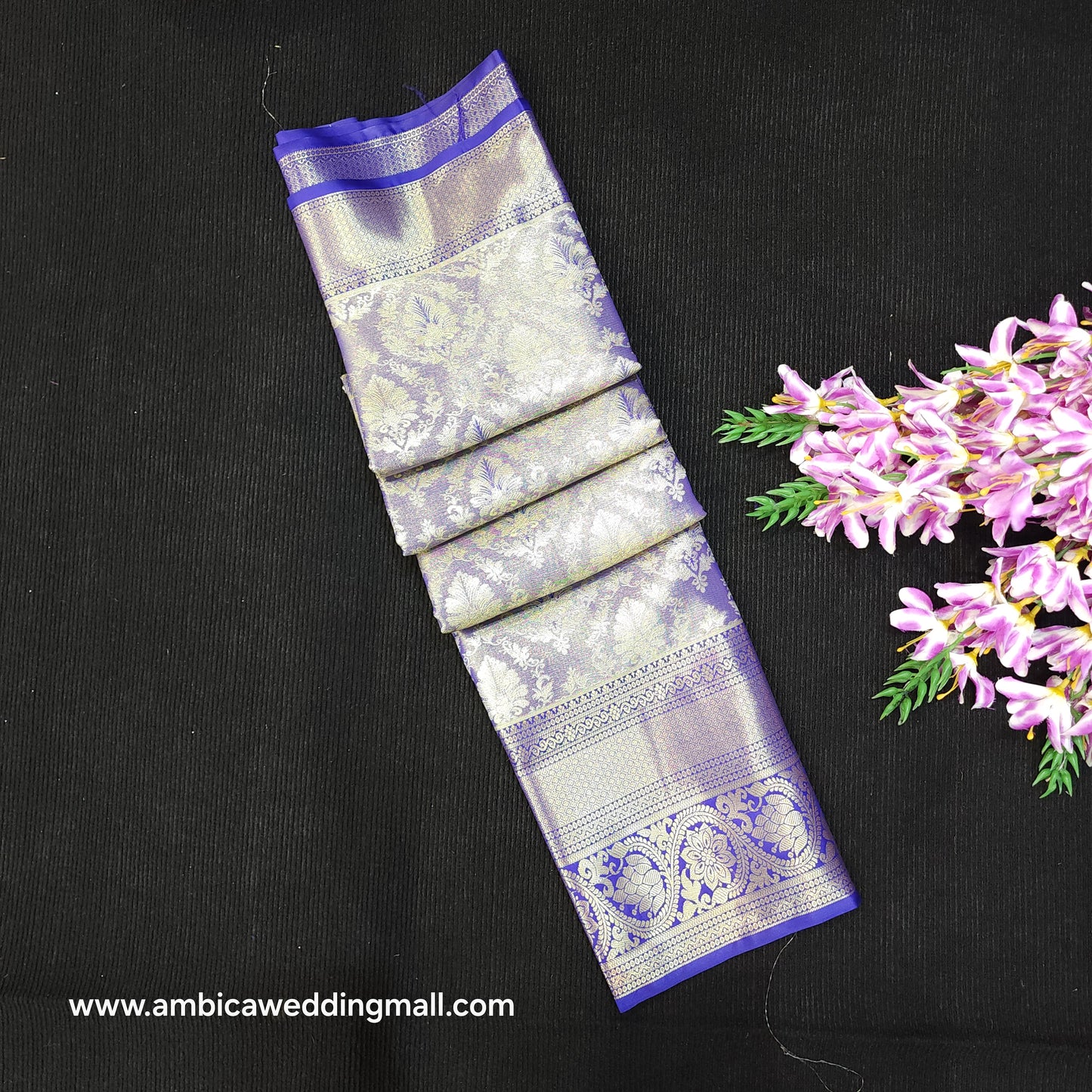 ✨️Semi Kanchi Pattu One Gram Gold Saree💫