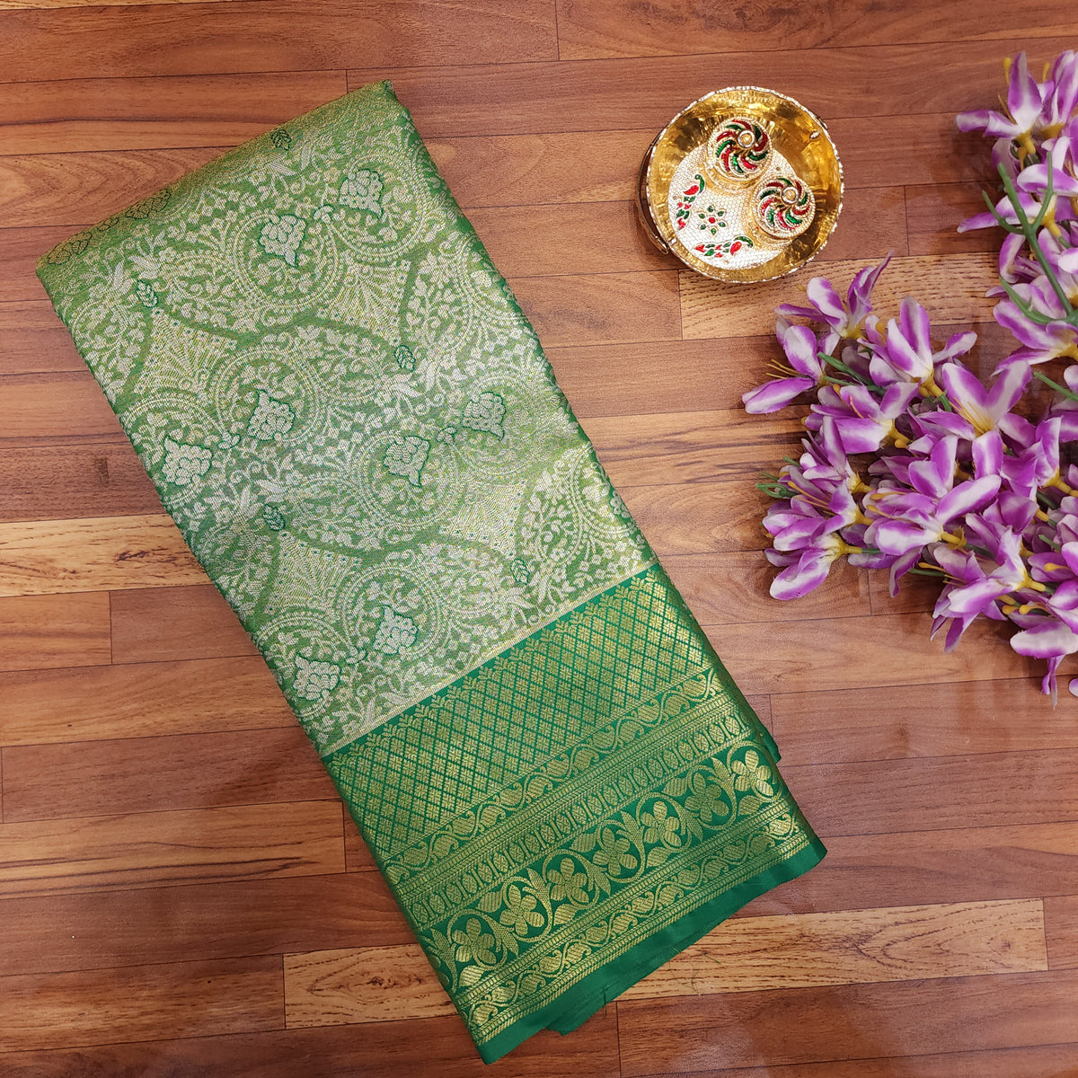 1 Gram Gold Semi Pattu Saree