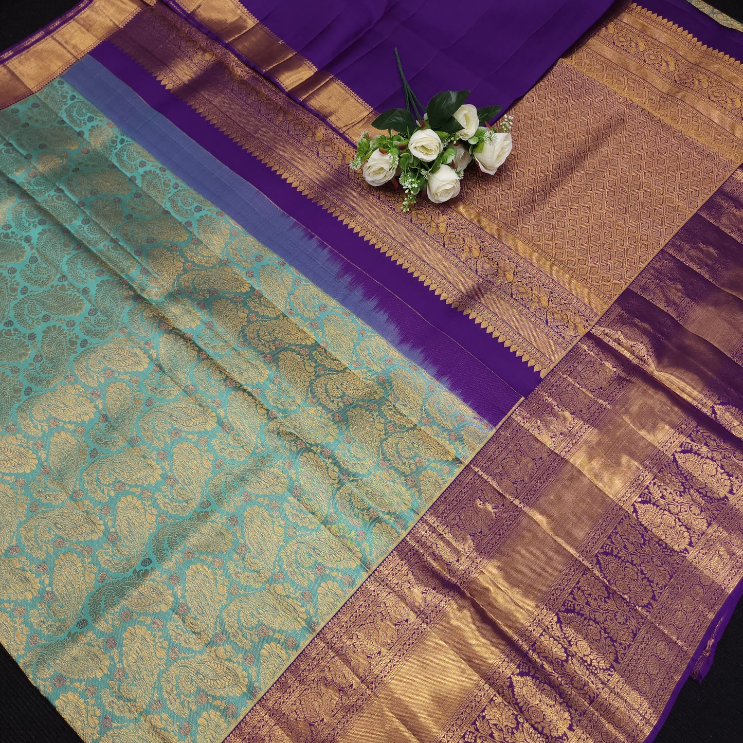 Bridal Resham Pure Handloom Kanchi Sarees