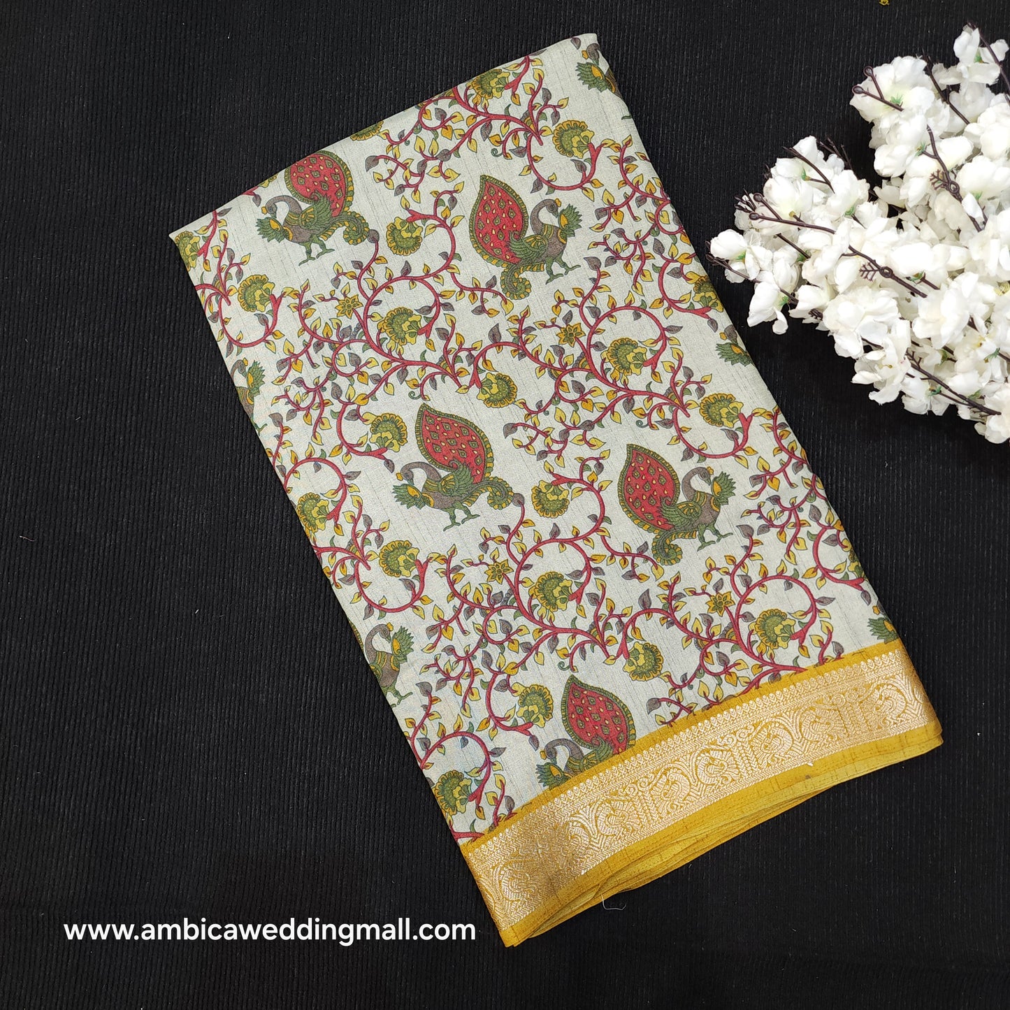 Kalamkari Dola Silk Saree