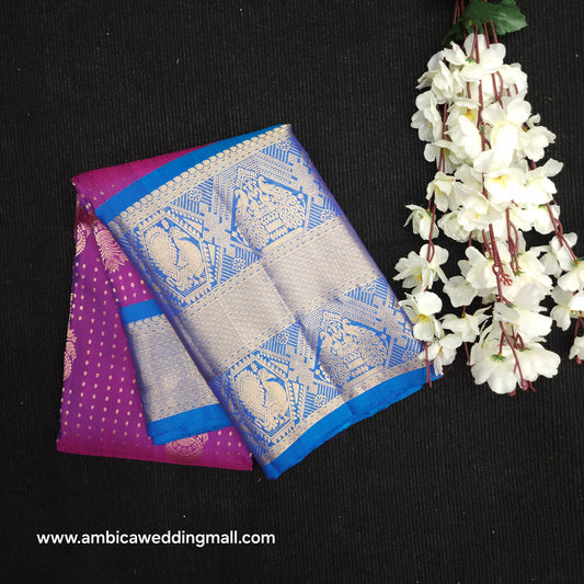 Kanchi Pattu Handloom Butta Light Weight Saree