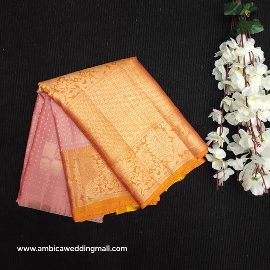 Kanchi Pattu Handloom Butta Light Weight Saree
