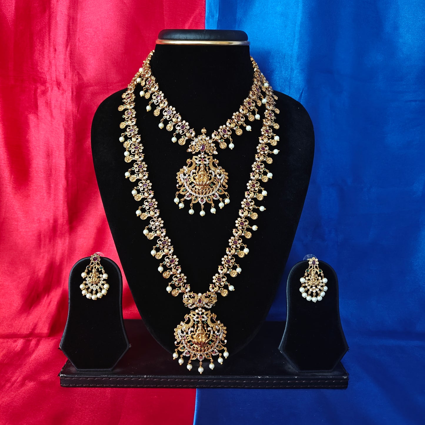 Beautiful Nakshi Combo Set With Laxmi Idol - Ambica Wedding Mall