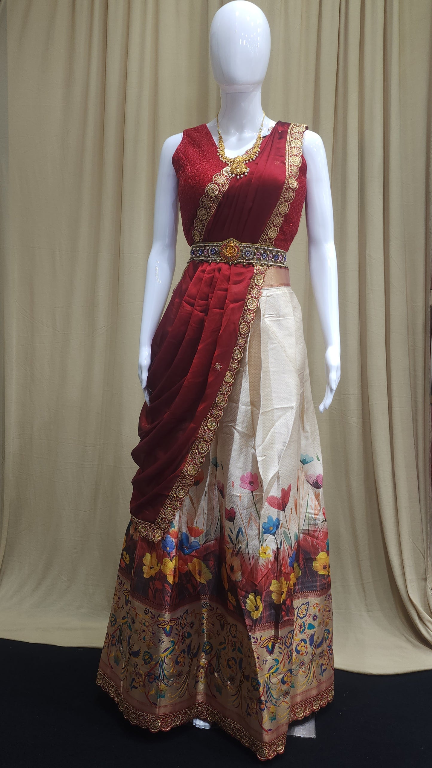 Paithani Half Saree