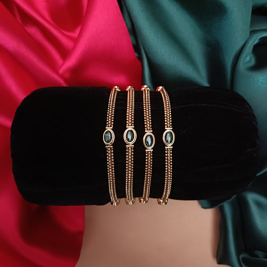 Beautiful Nakshi Four Bangles