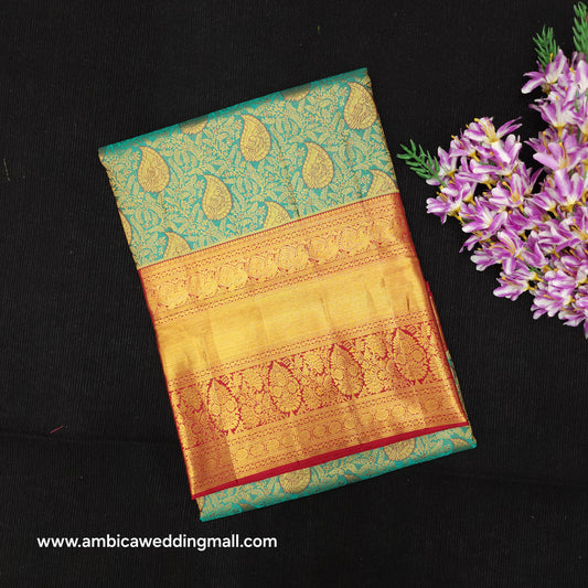 Bridal Resham Pure Handloom Kanchi Sarees