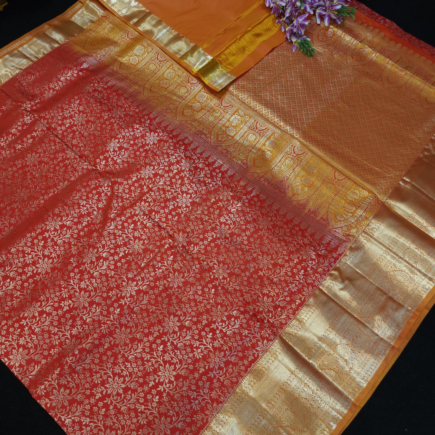 Semi Resham Kanchi Pattu Saree