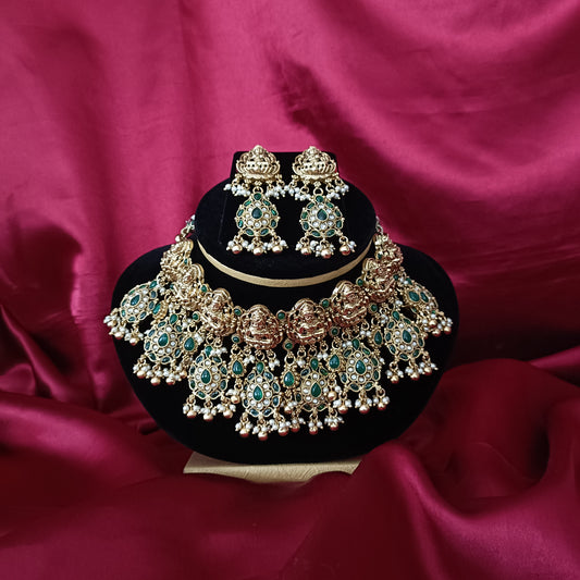 Beautiful Bridal Wear Antique Choker - Ambica Wedding Mall