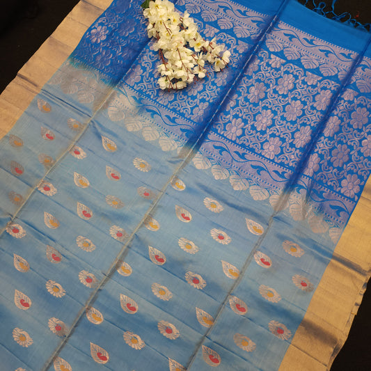 Handloom Kanchi Pattu Butta Light Weight Saree