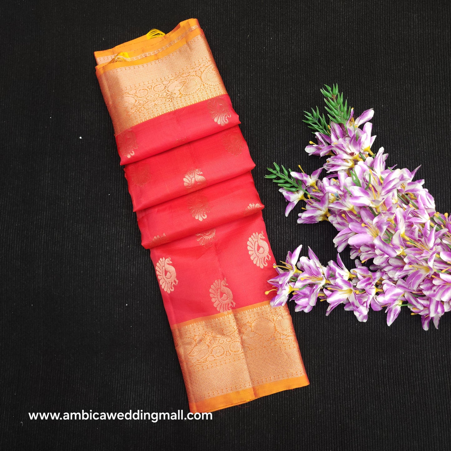 Handloom Kanchi Pattu Butta Light Weight Saree