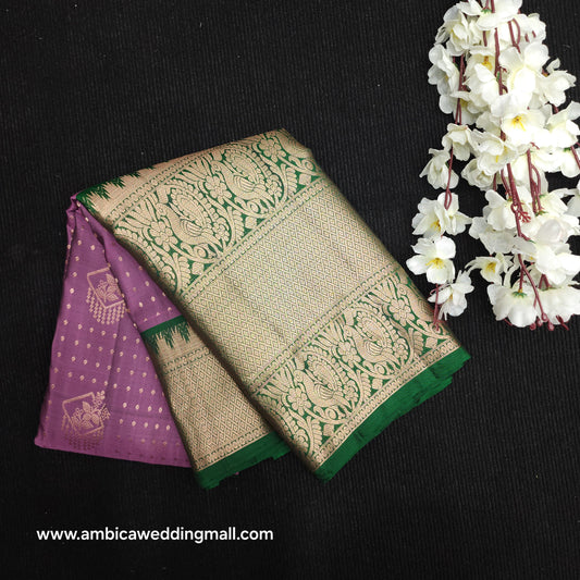 Kanchi Pattu Handloom Butta Light Weight Saree