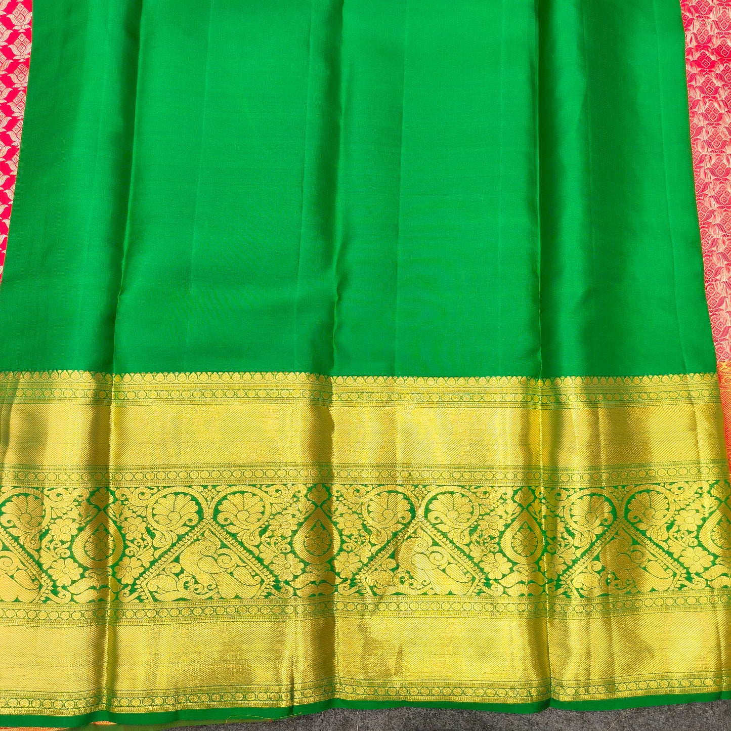 Kanchi Pattu Bridal Pure Zari Saree - Ambica Wedding Mall
