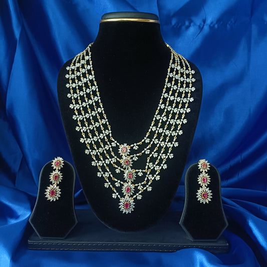 Elegant Five layers Long Haaram - Ambica Wedding Mall