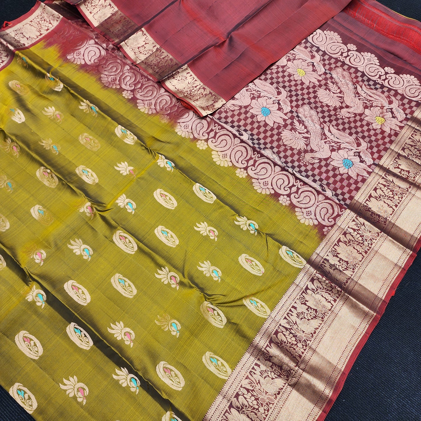 Kanchi Pattu Handloom Butta sarees ✨️
