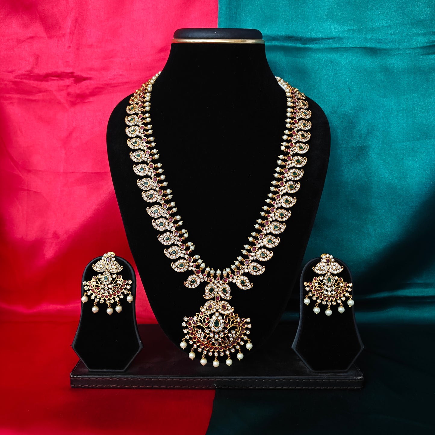 Elegant Nakshi Long Necklace