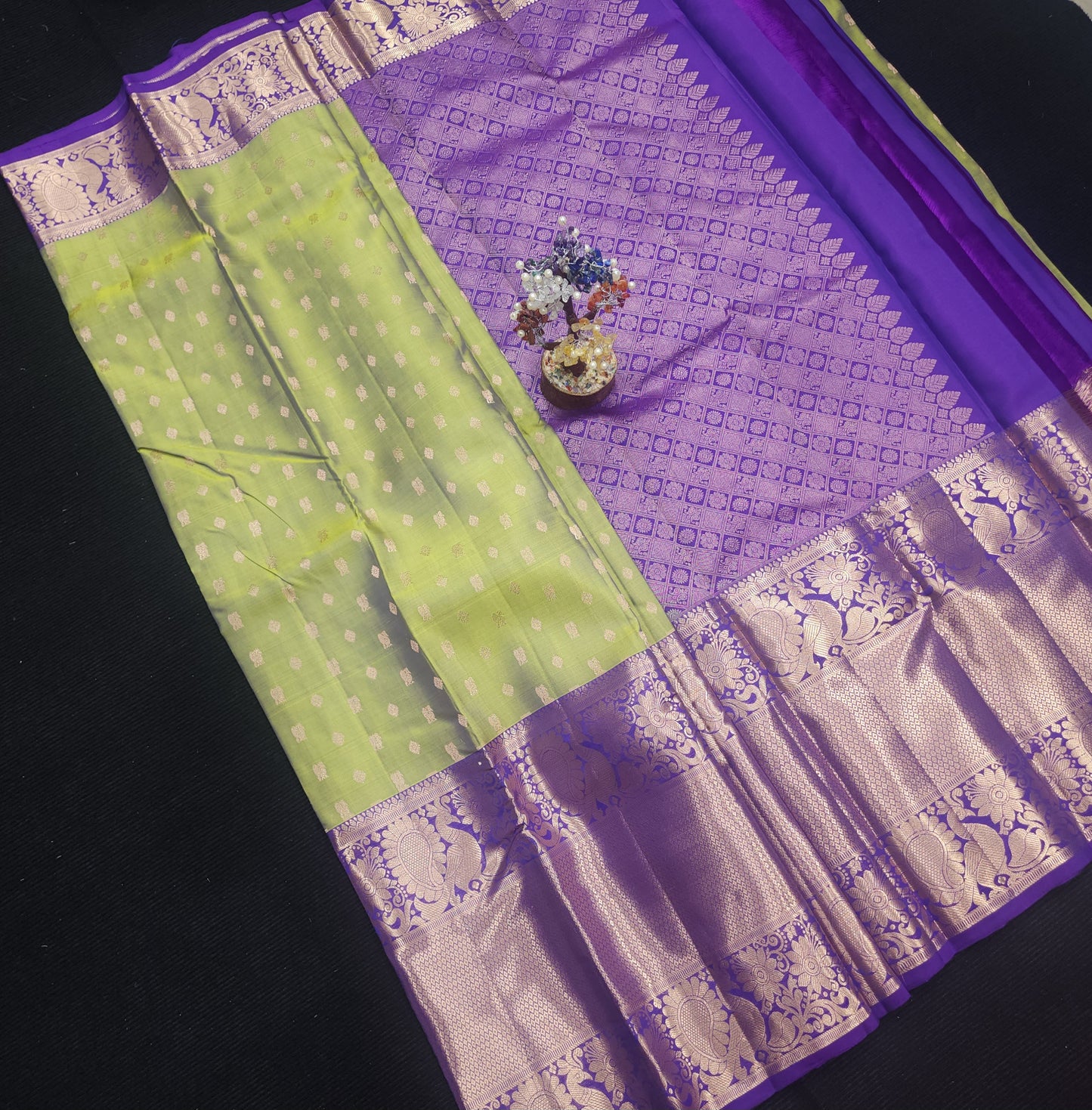 Kanchi Pattu Handloom Butta Saree
