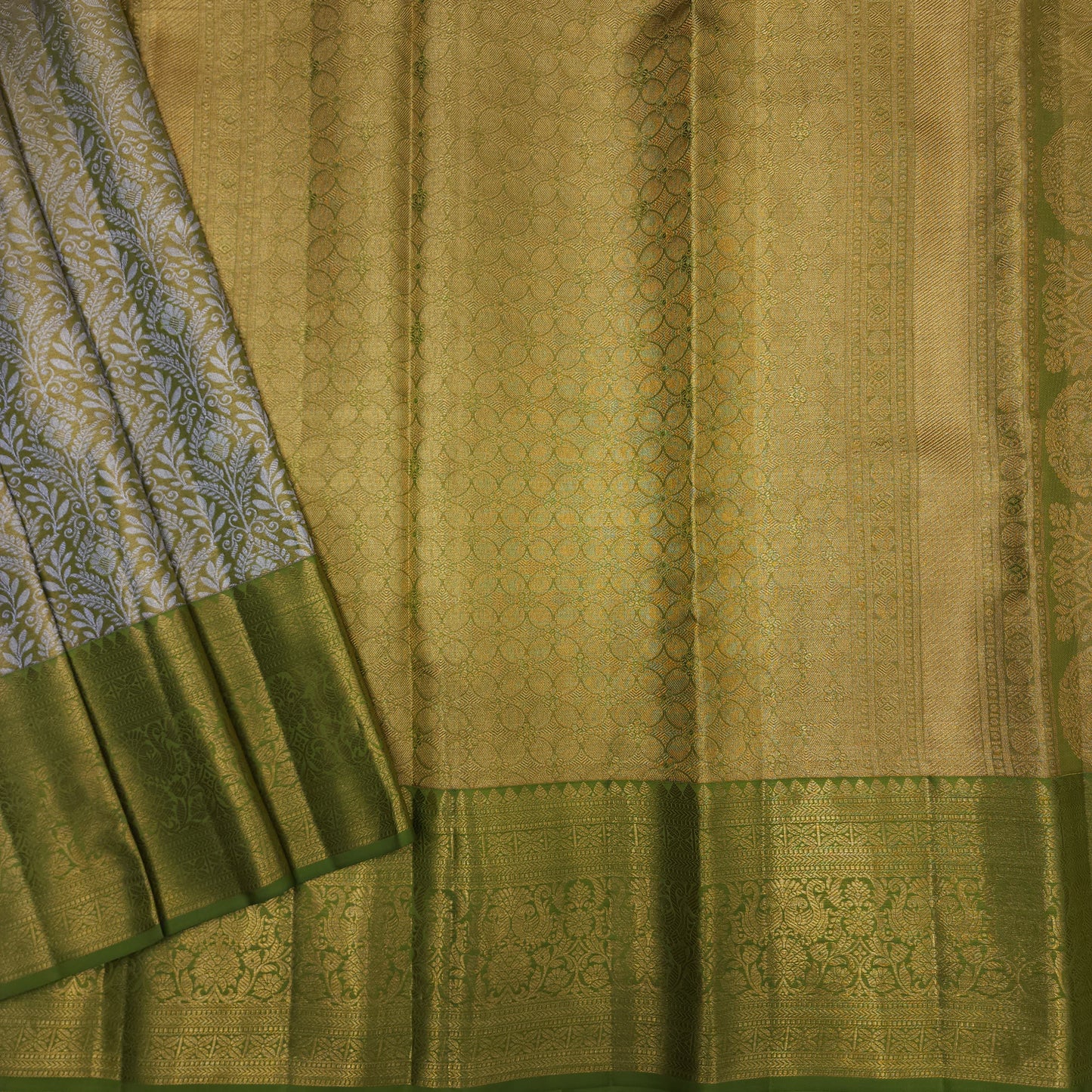 Pure tissue Bridal Kanchi Pattu Handloom Saree