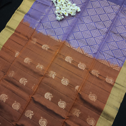 Handloom Kanchi Pattu Butta Light Weight Saree