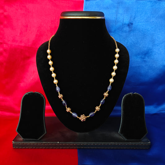 Beautiful Beads Mala In Purple Colour
