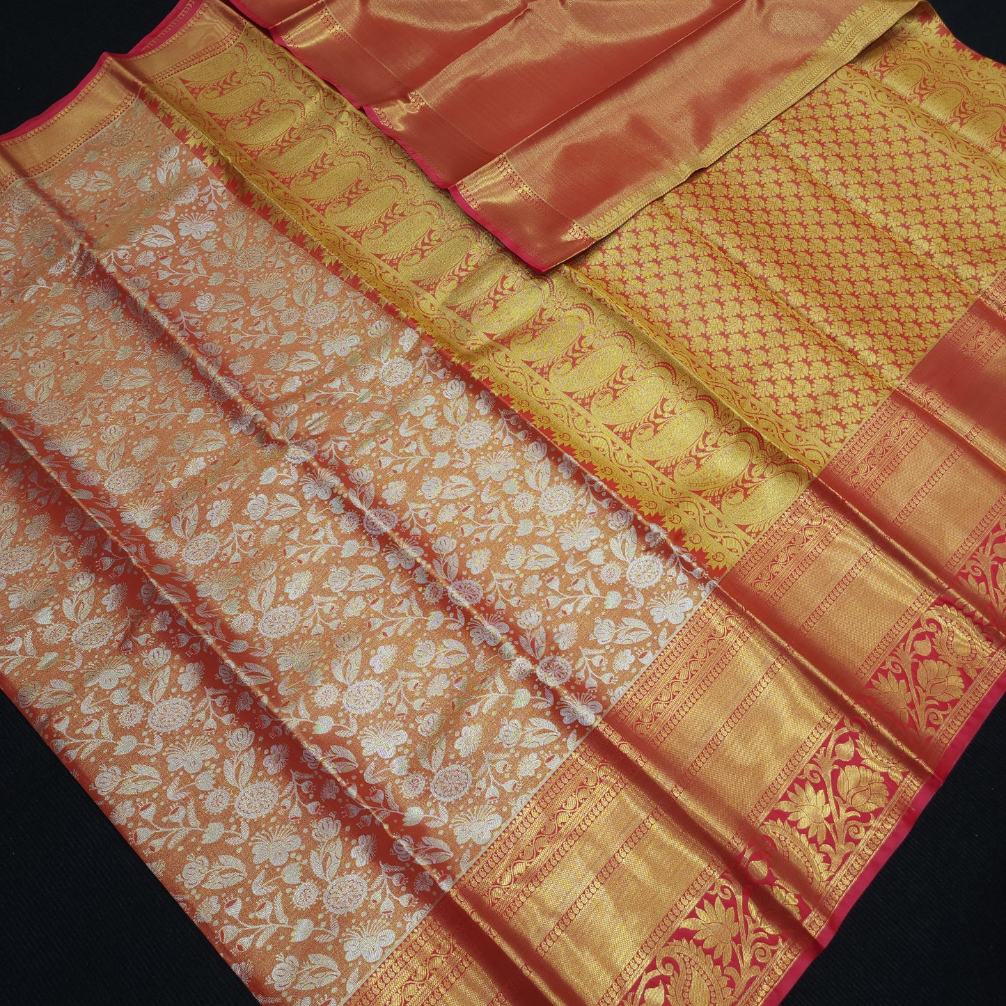 ✨️Kanchi pattu semi one gram gold saree✨️