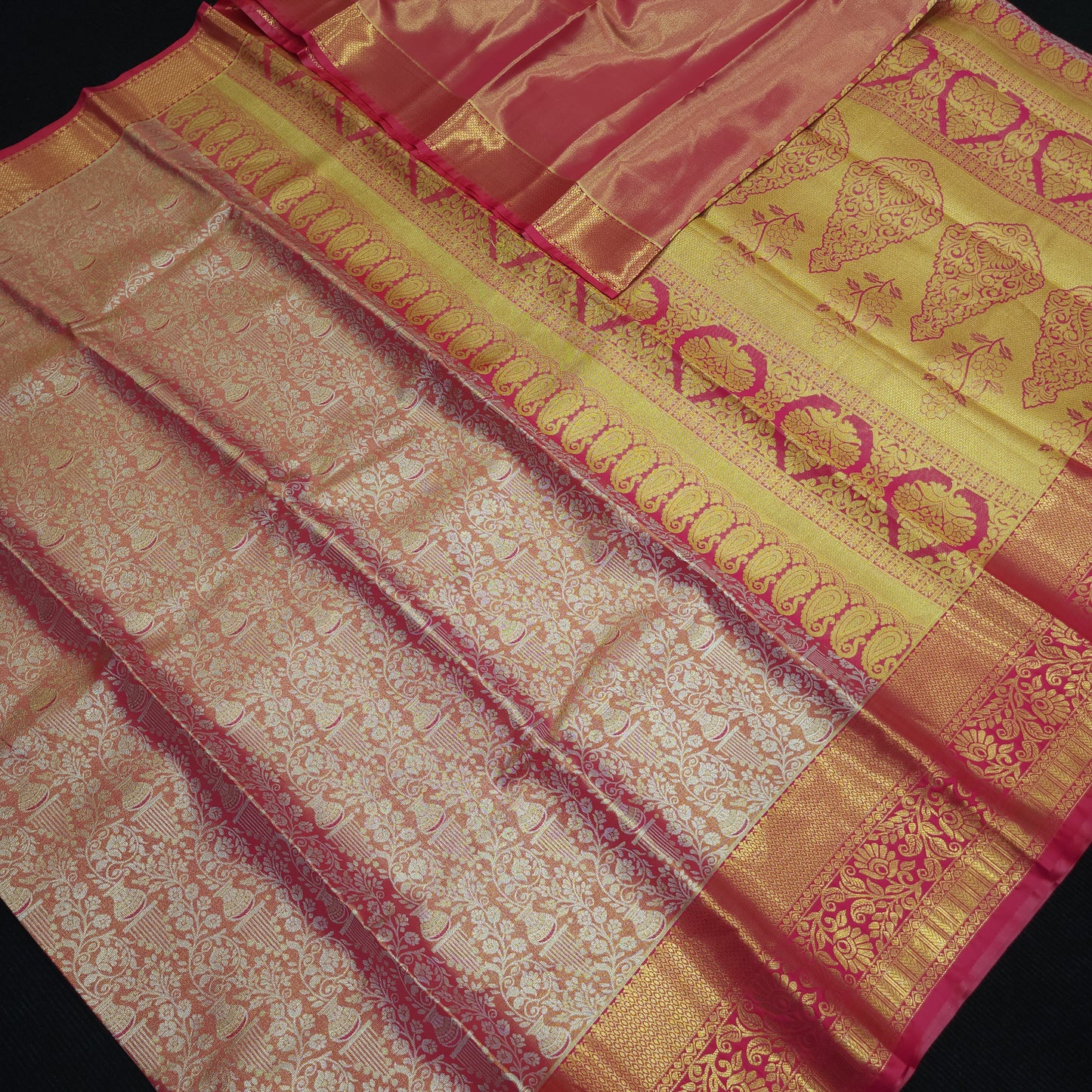 ✨️Kanchi pattu semi one gram gold saree✨️