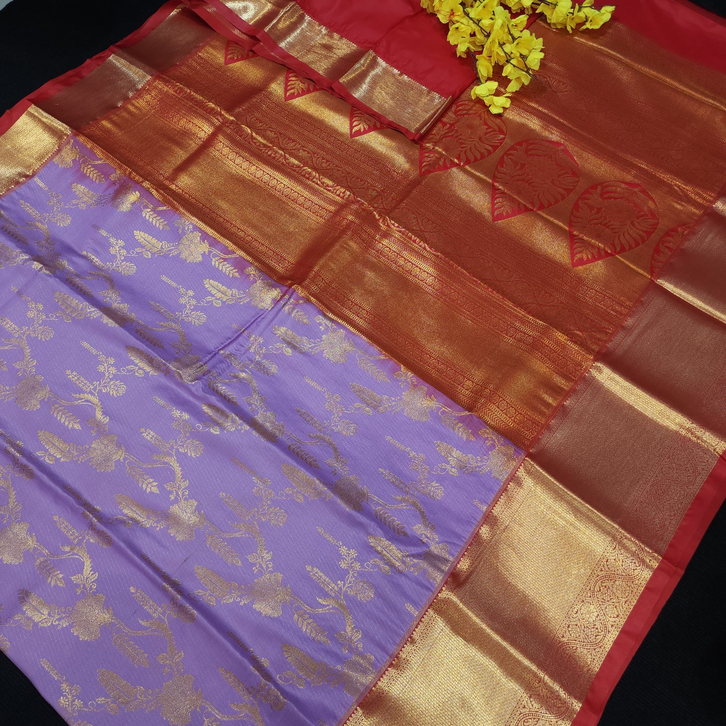Special Lavender Semi Kanchi Pattu Saree