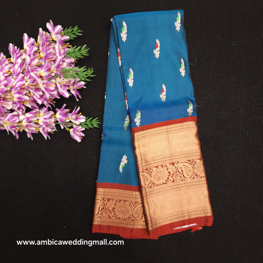 Kanchi Pattu Handloom Butta Light Weight Saree