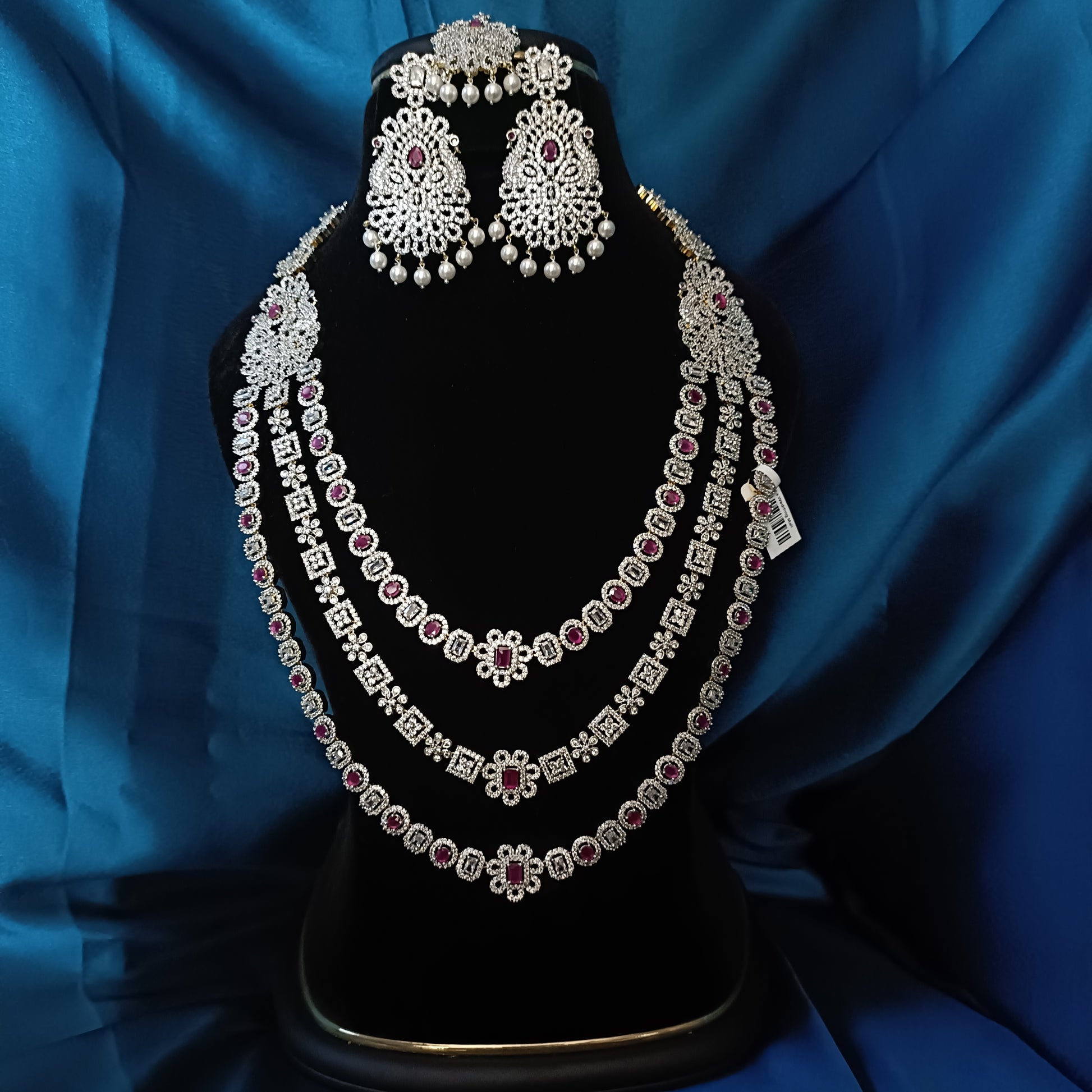 Gorgeous Bridal GJ Layered Haaram - Ambica Wedding Mall