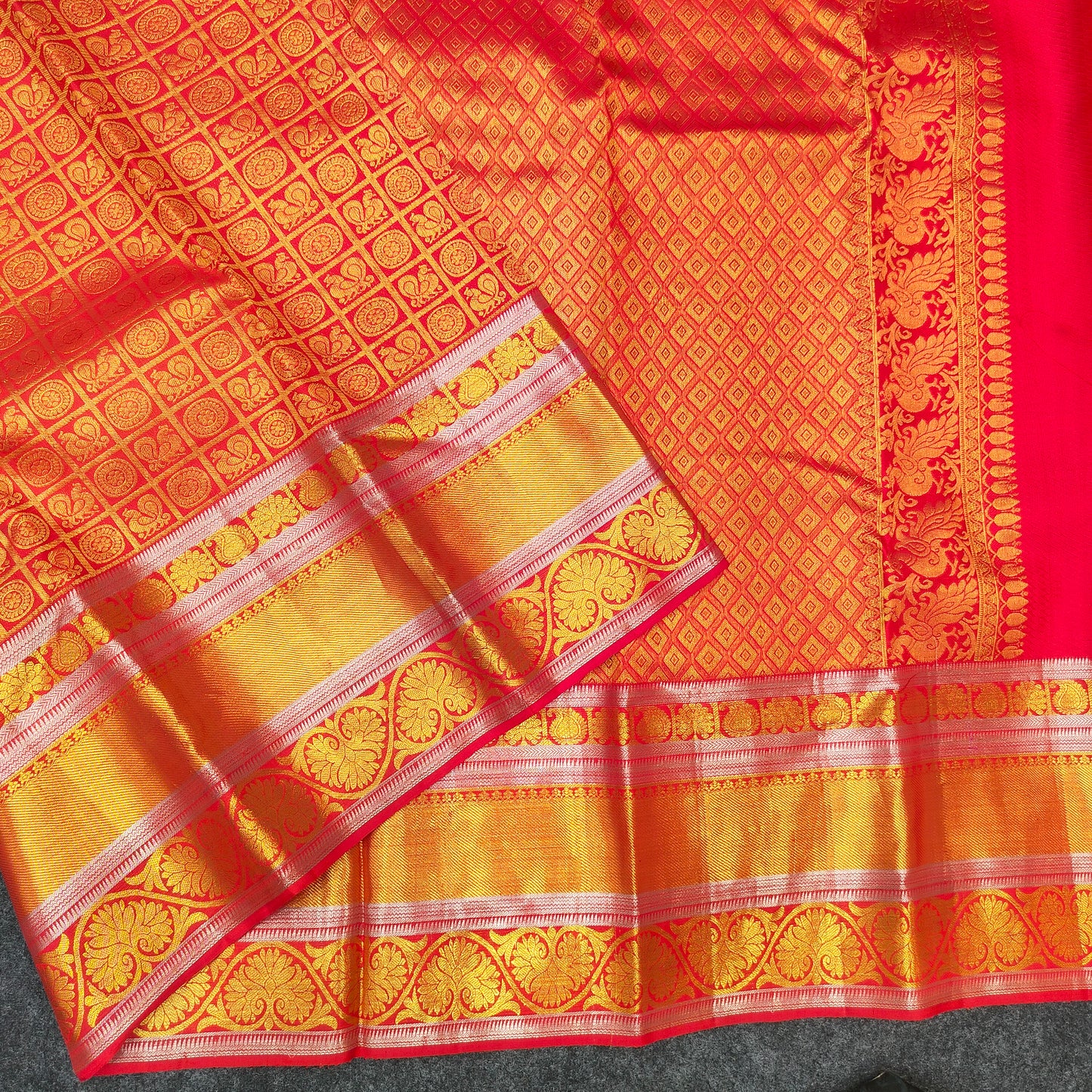 Kanchi Pattu Bridal Pure Zari Saree - Ambica Wedding Mall
