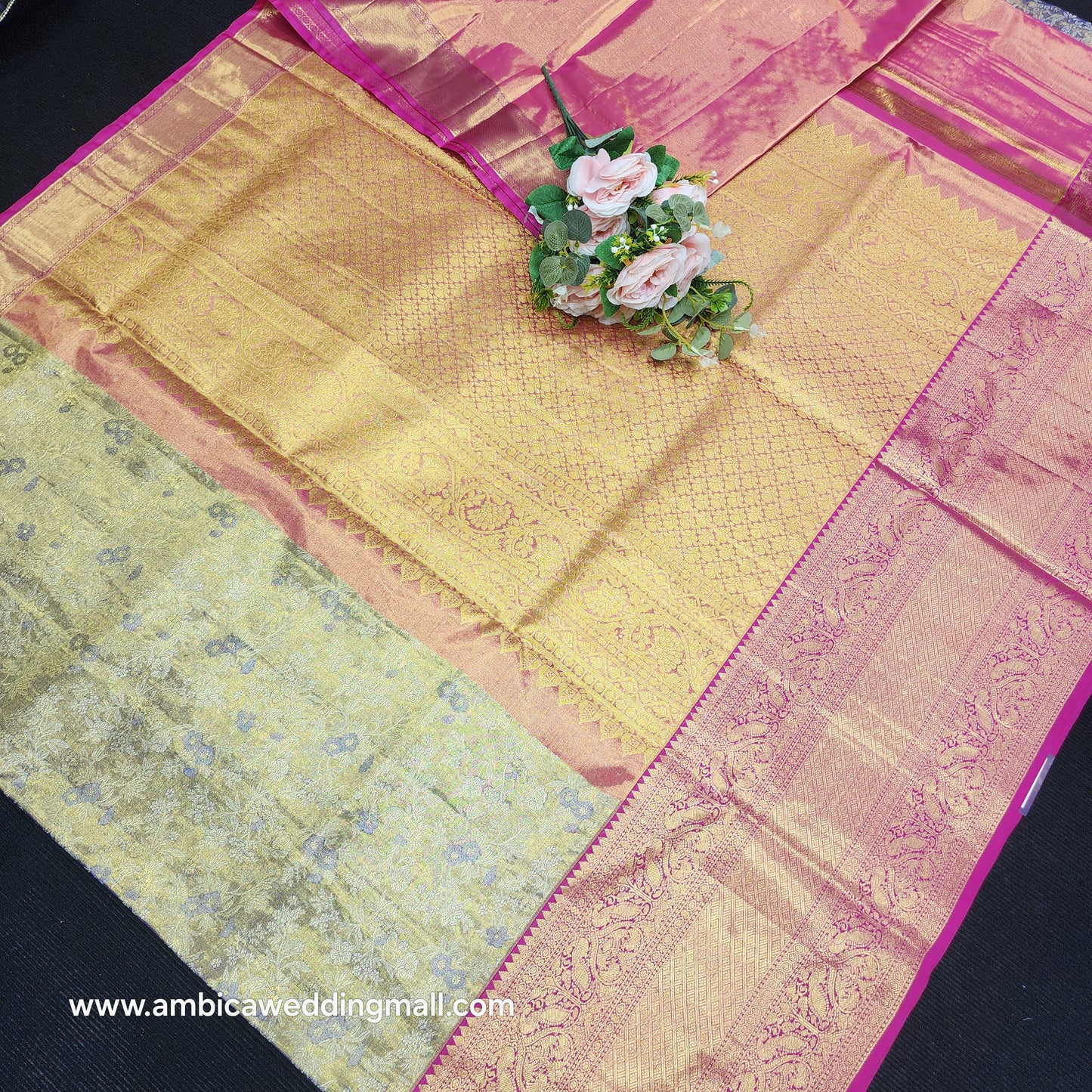Pure Tissue Powerloom Bridal Kanchi Pattu Saree😍✨️