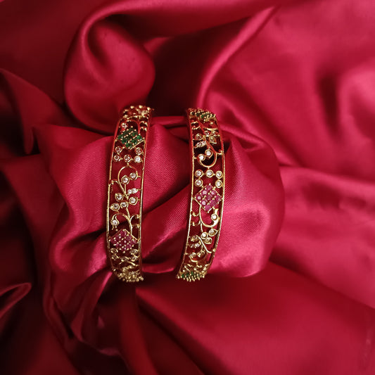 Simple Floral design bangles - Ambica Wedding Mall