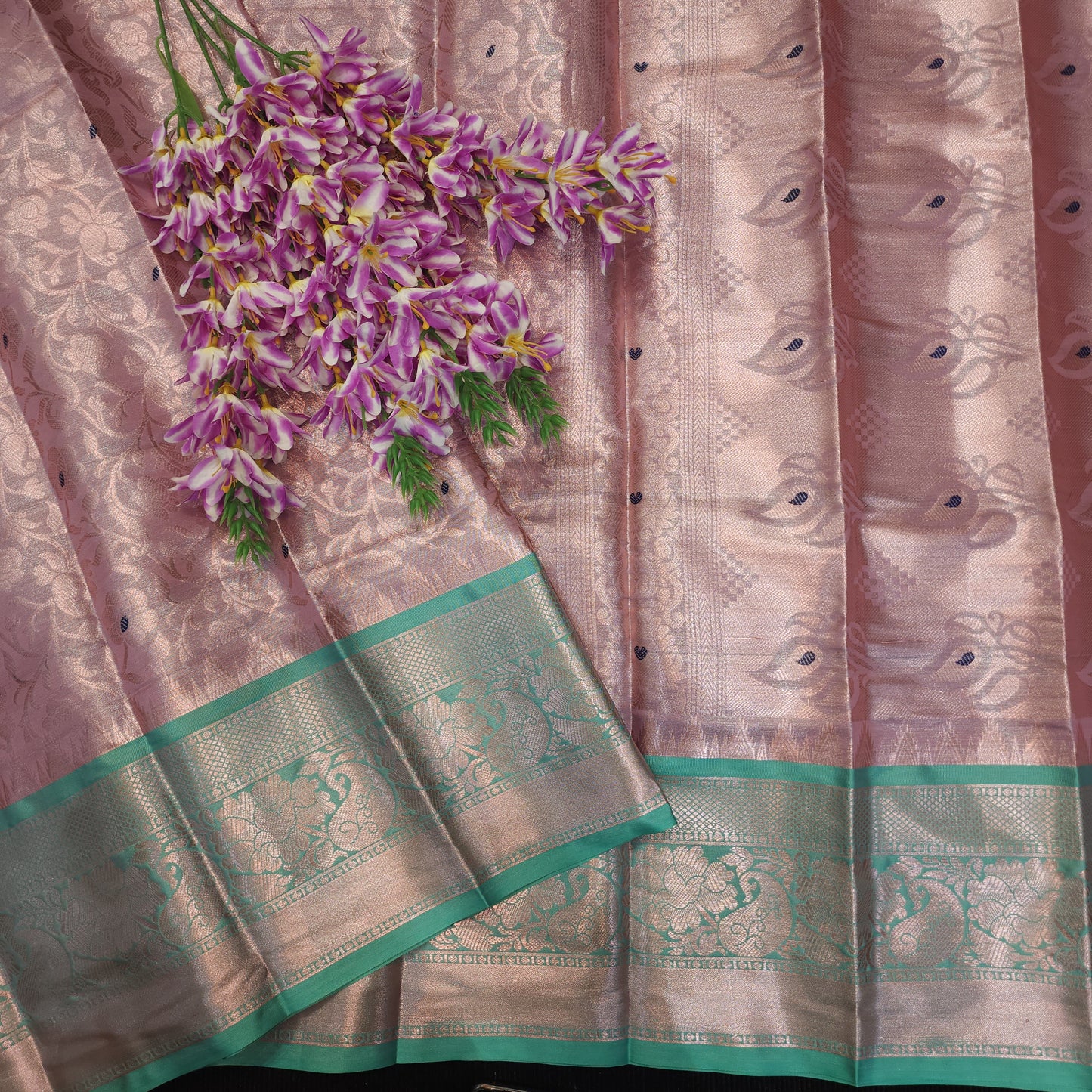 Banaras fancy Pastel combination sarees π