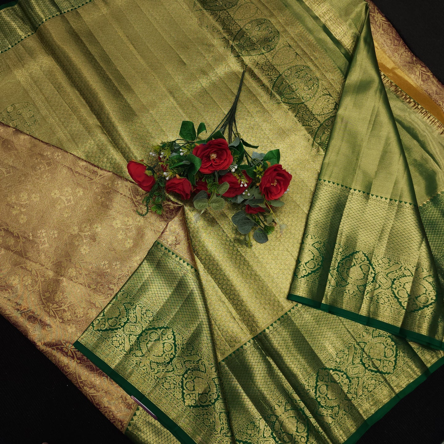 Pure Handloom Kanchi Pattu Bridal Saree