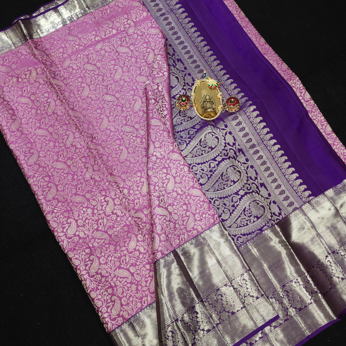 Pure Resham Bridal Kanchi Pattu Handloom Saree