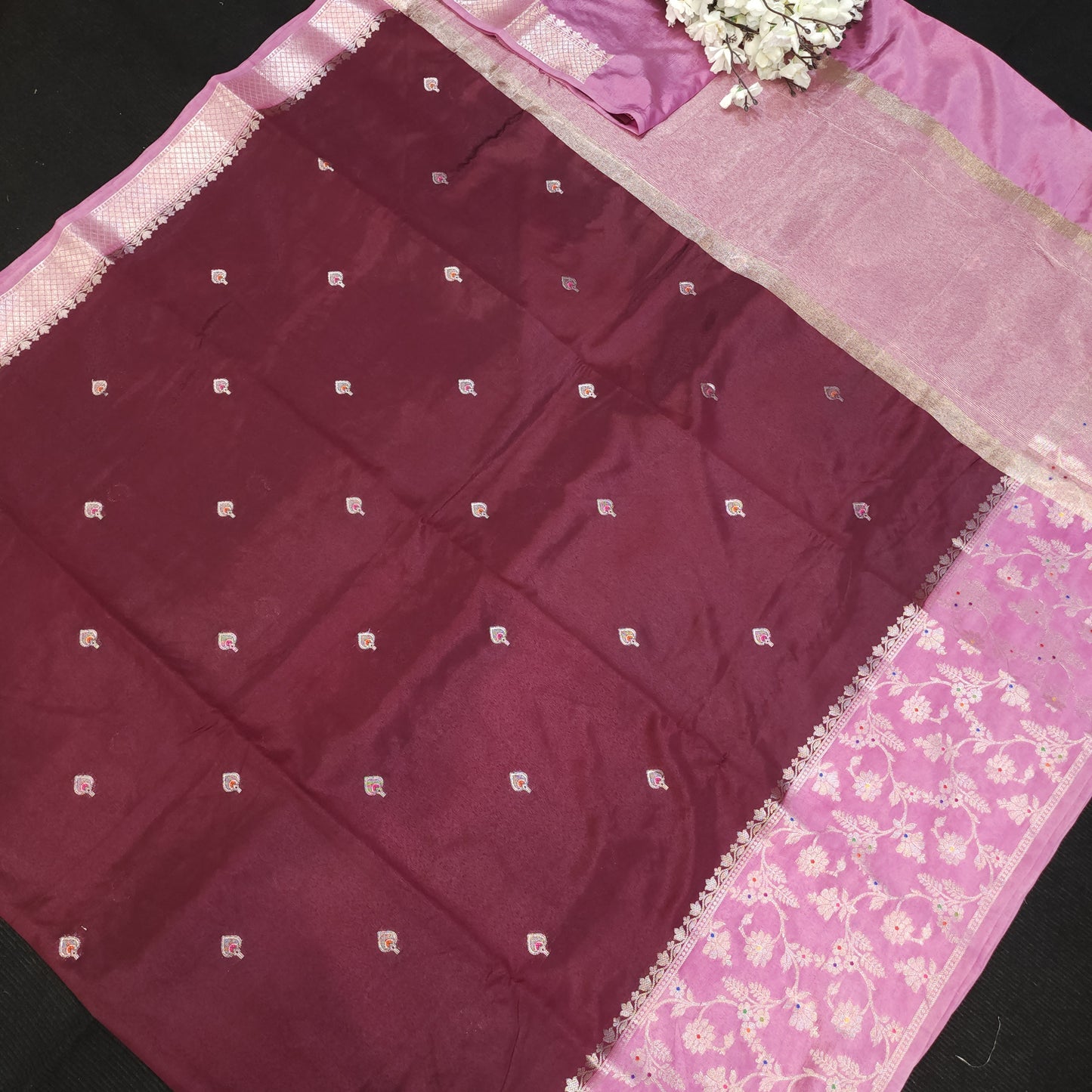 Raw Mango Banaras Pattu Sarees