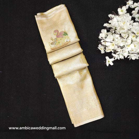 Skirt Border Kanchi Pattu Saree