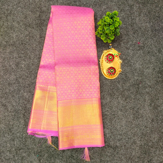 Kanchi Pattu Bridal Pure Zari Saree - Ambica Wedding Mall