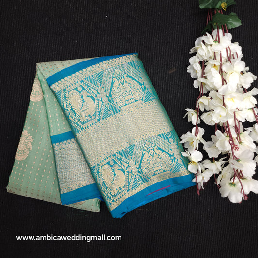 Kanchi Pattu Handloom Butta Light Weight Saree