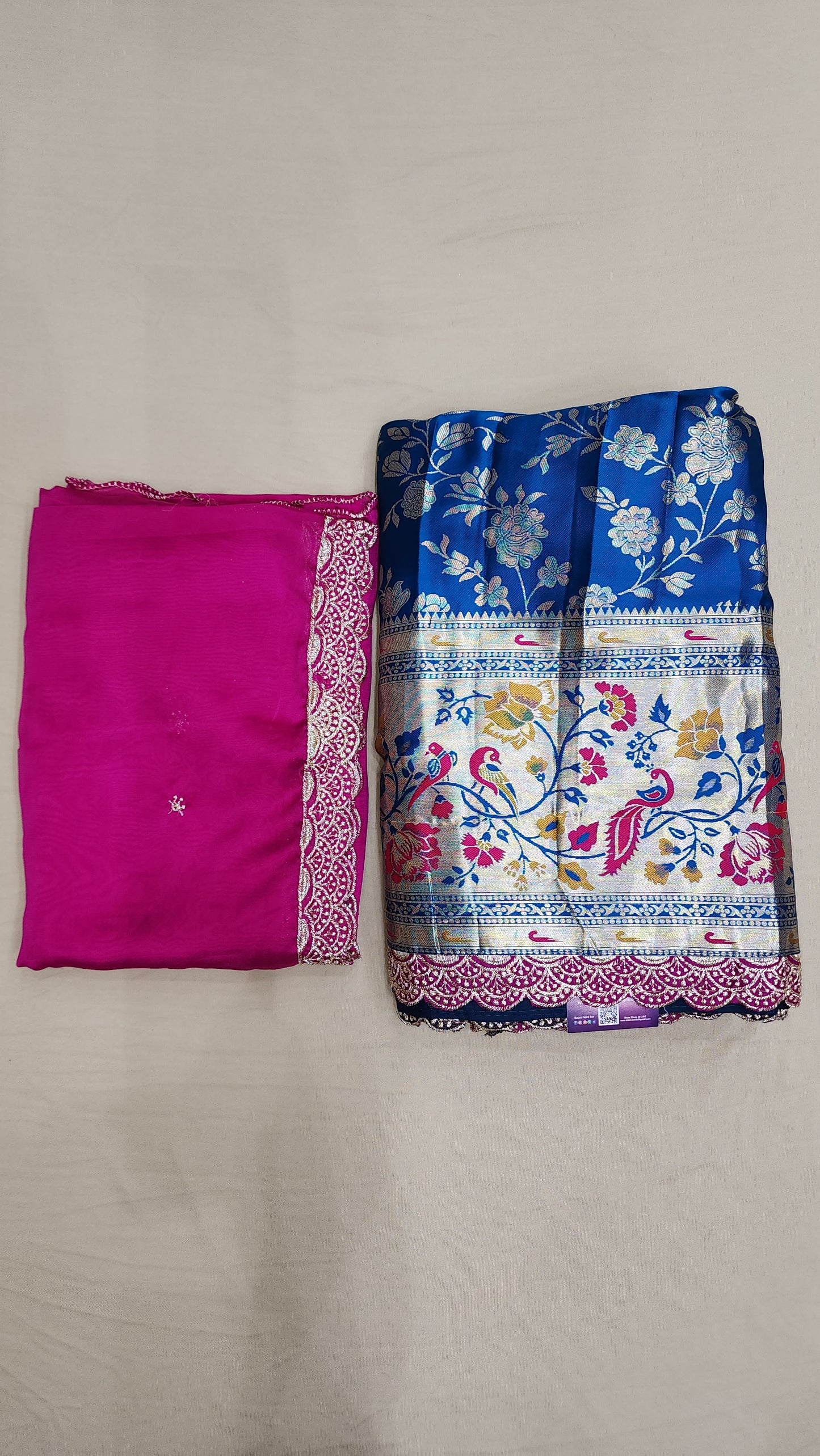 Half Saree Paithani border - AWM27162