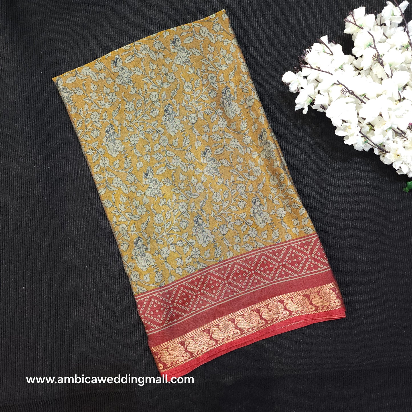 Kalamkari Dola Silk Saree