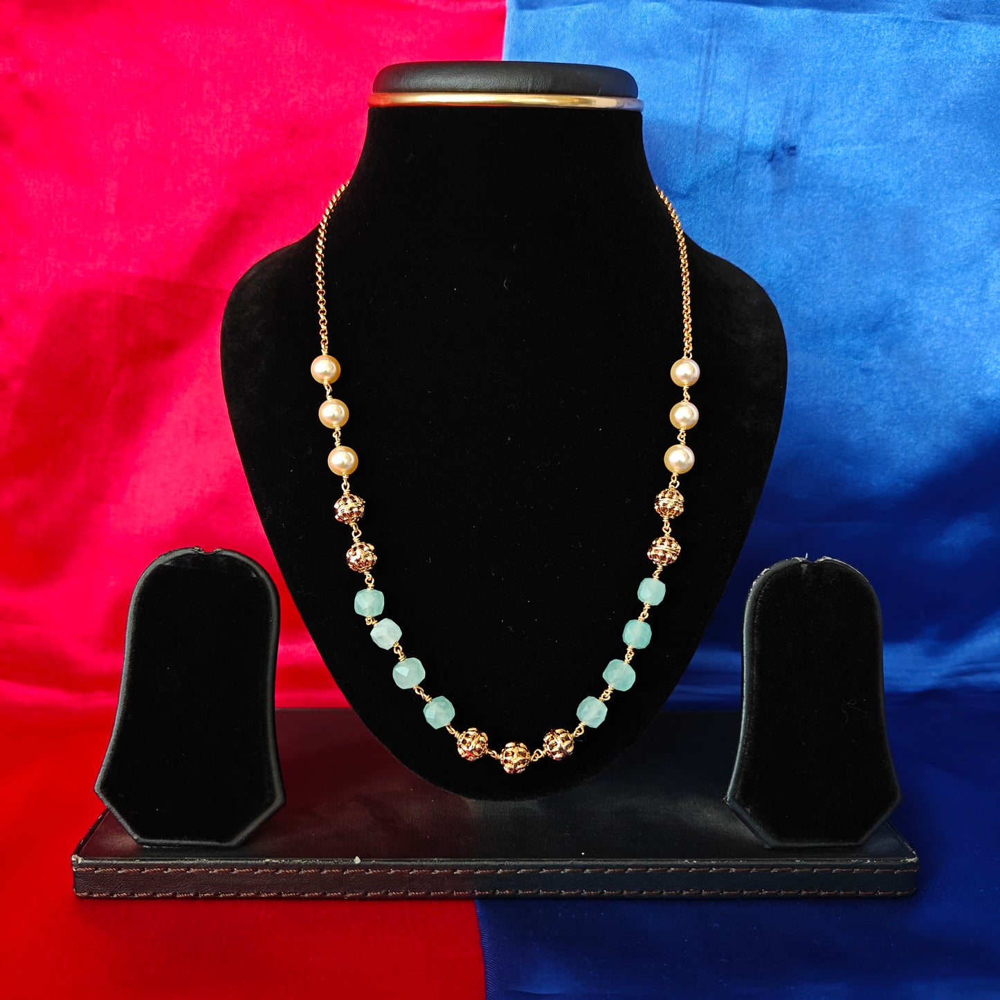Beautiful Beads Mala In Pista Green Colour