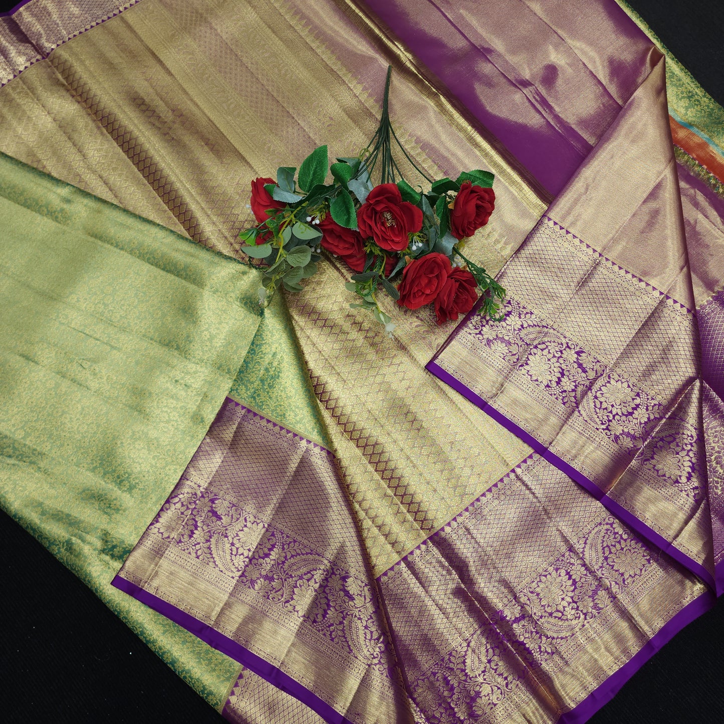 Pure Handloom Kanchi Pattu Bridal Saree