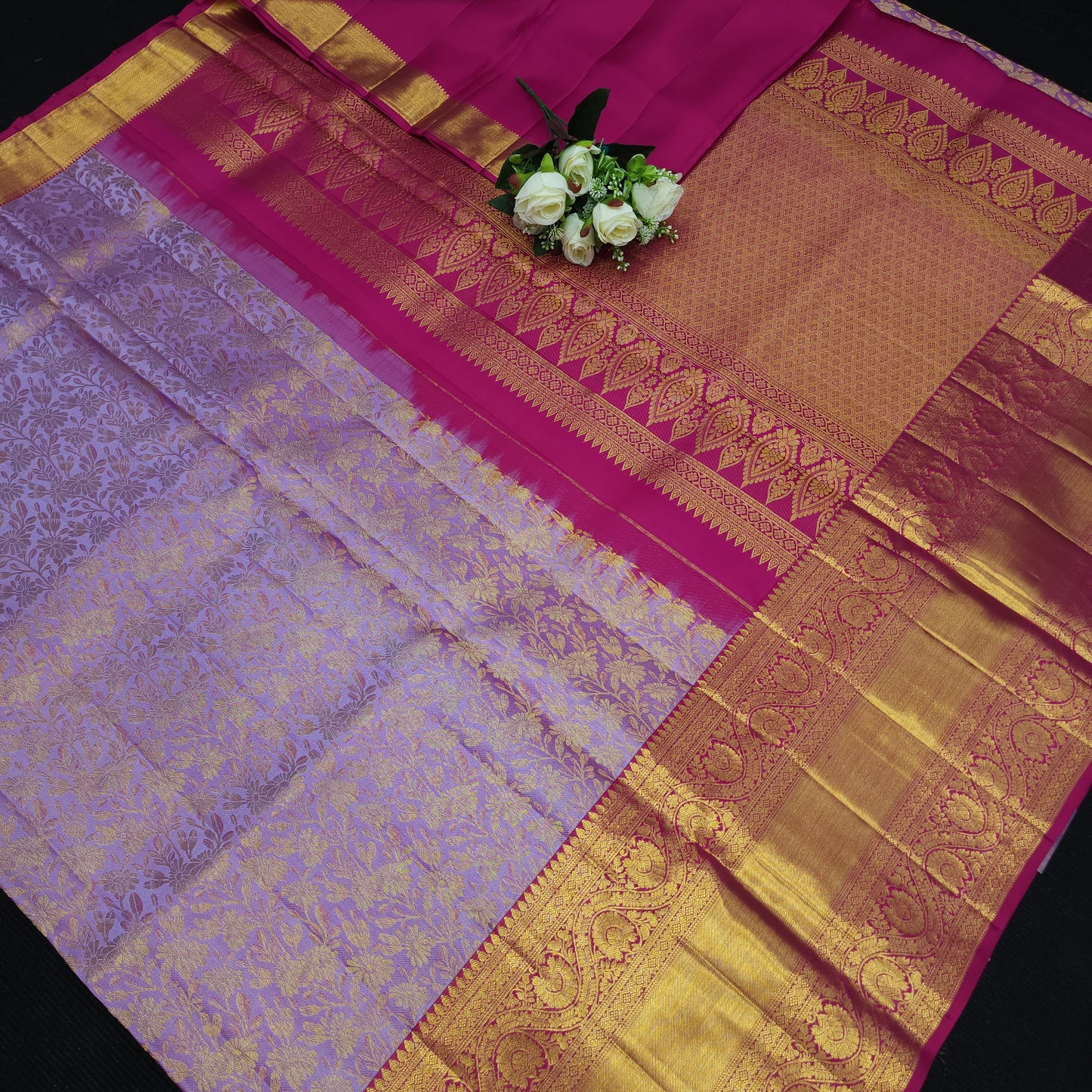 Bridal Resham Pure Handloom Kanchi Sarees