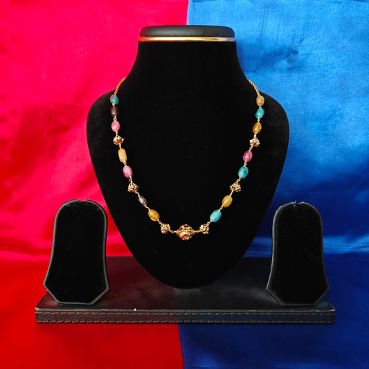 Beautiful Beads Mala In Multi Colour