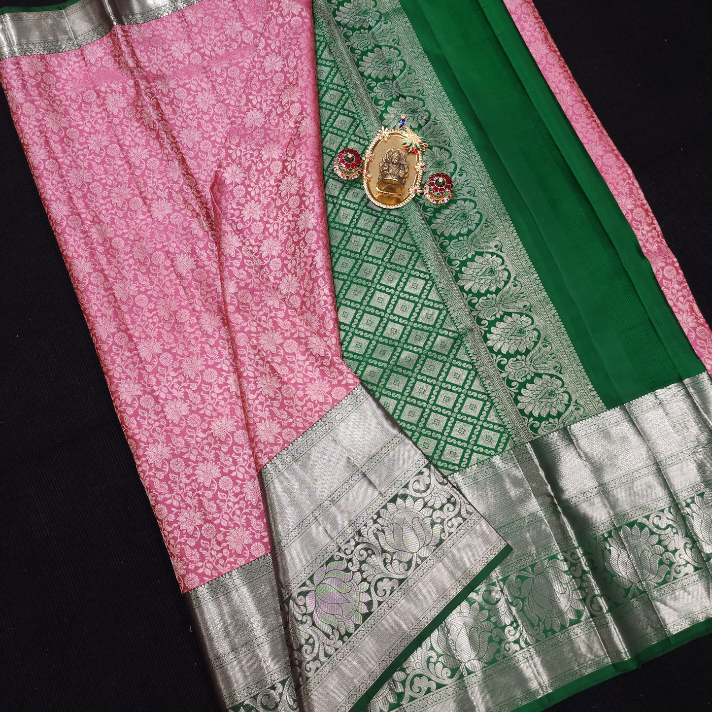 Pure Resham Bridal Kanchi Pattu Handloom Saree