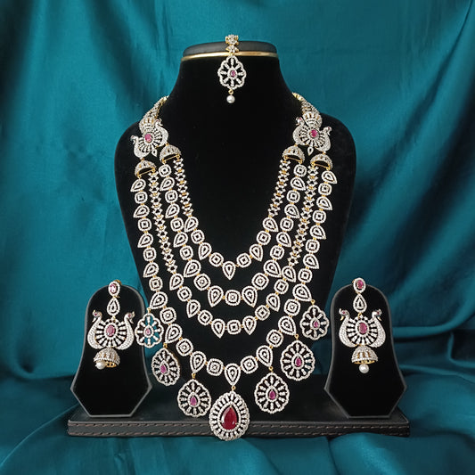 Beautiful GJ Long Haaram - Ambica Wedding Mall
