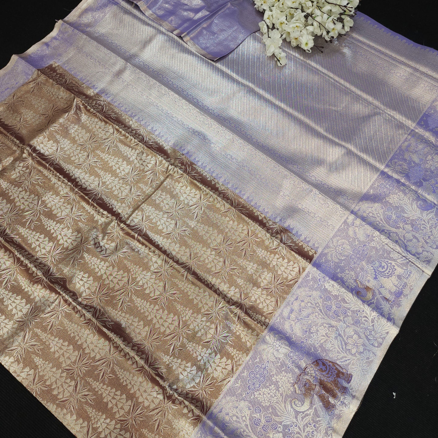 Skirt Border Kanchi Pattu Saree