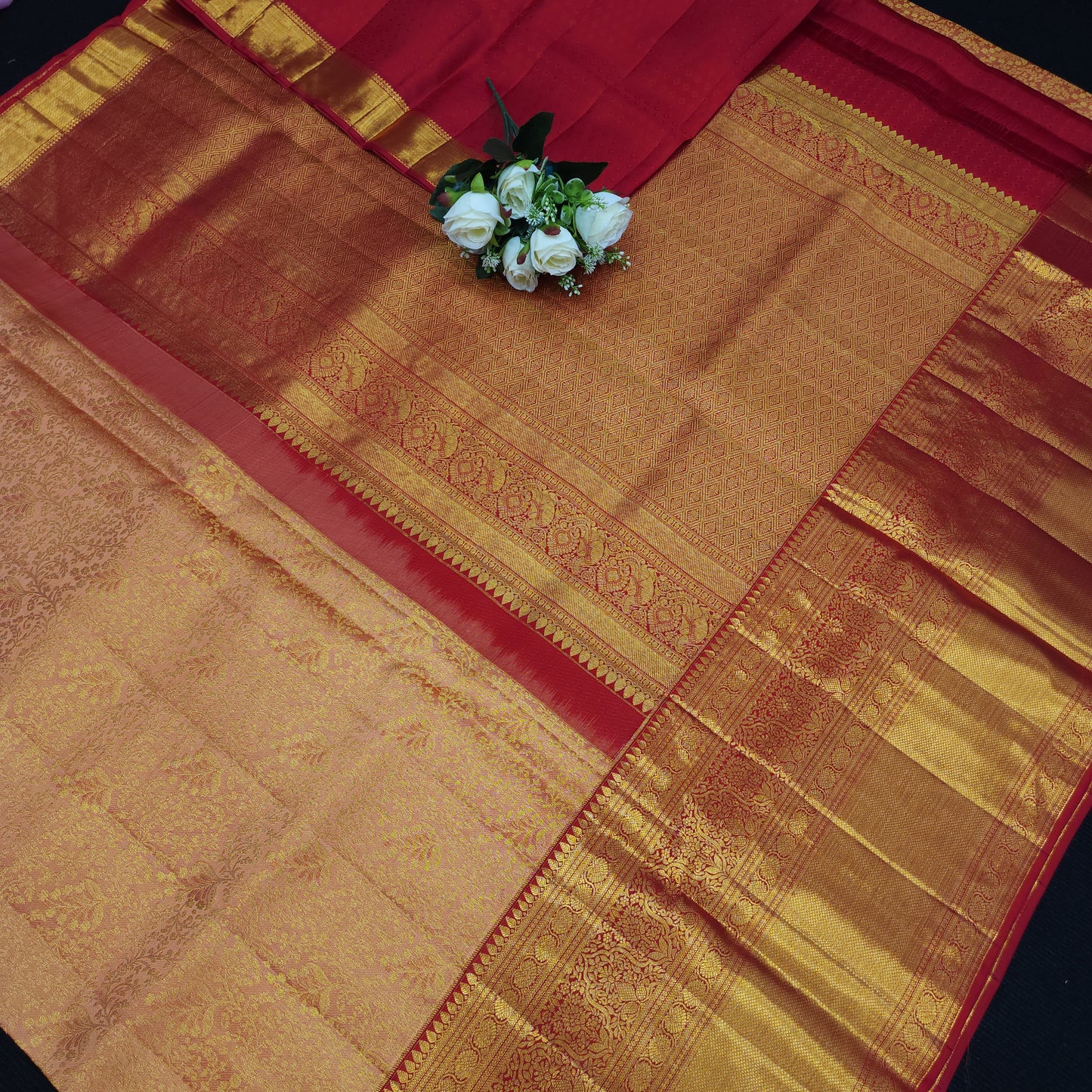 Bridal Resham Pure Handloom Kanchi Sarees